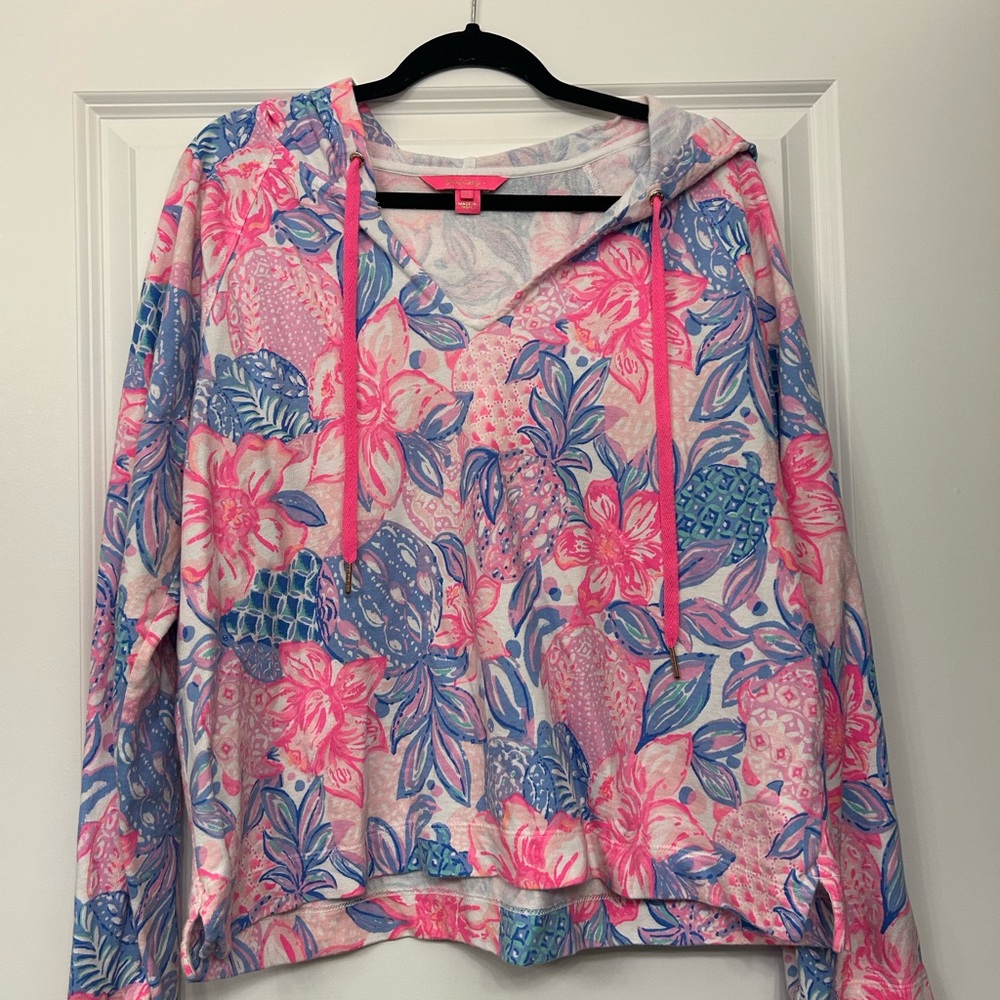 Lilly Pulitzer Kiawah Cropped Hoodie